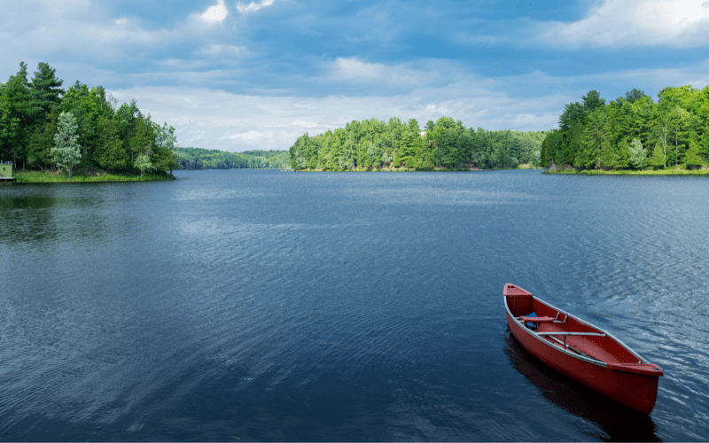 Canoe Canoe on a Canadian Lake — Canoes of Resilience